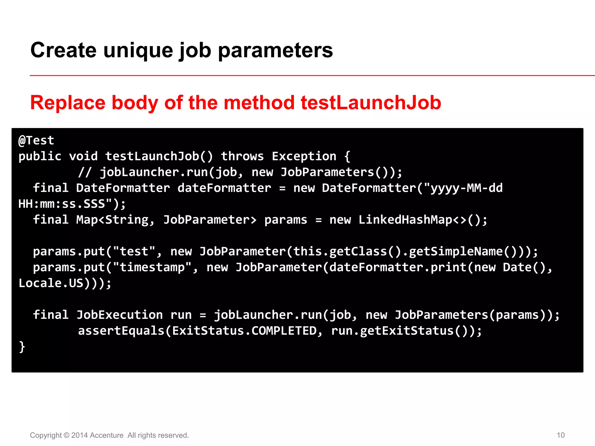 Spring Batch in Code - simple DB to DB batch applicaiton | PDF