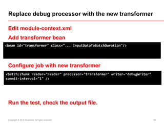 Spring Batch in Code - simple DB to DB batch applicaiton | PDF
