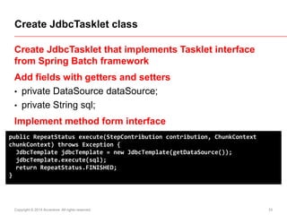 Spring Batch in Code - simple DB to DB batch applicaiton | PDF