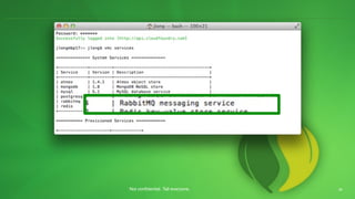 Not confidential. Tell everyone.   26
 