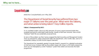 Why we’re here...




                    Not confidential. Tell everyone.   29
 