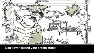 Don't over extend your architecture!
                    Not confidential. Tell everyone.   45
 