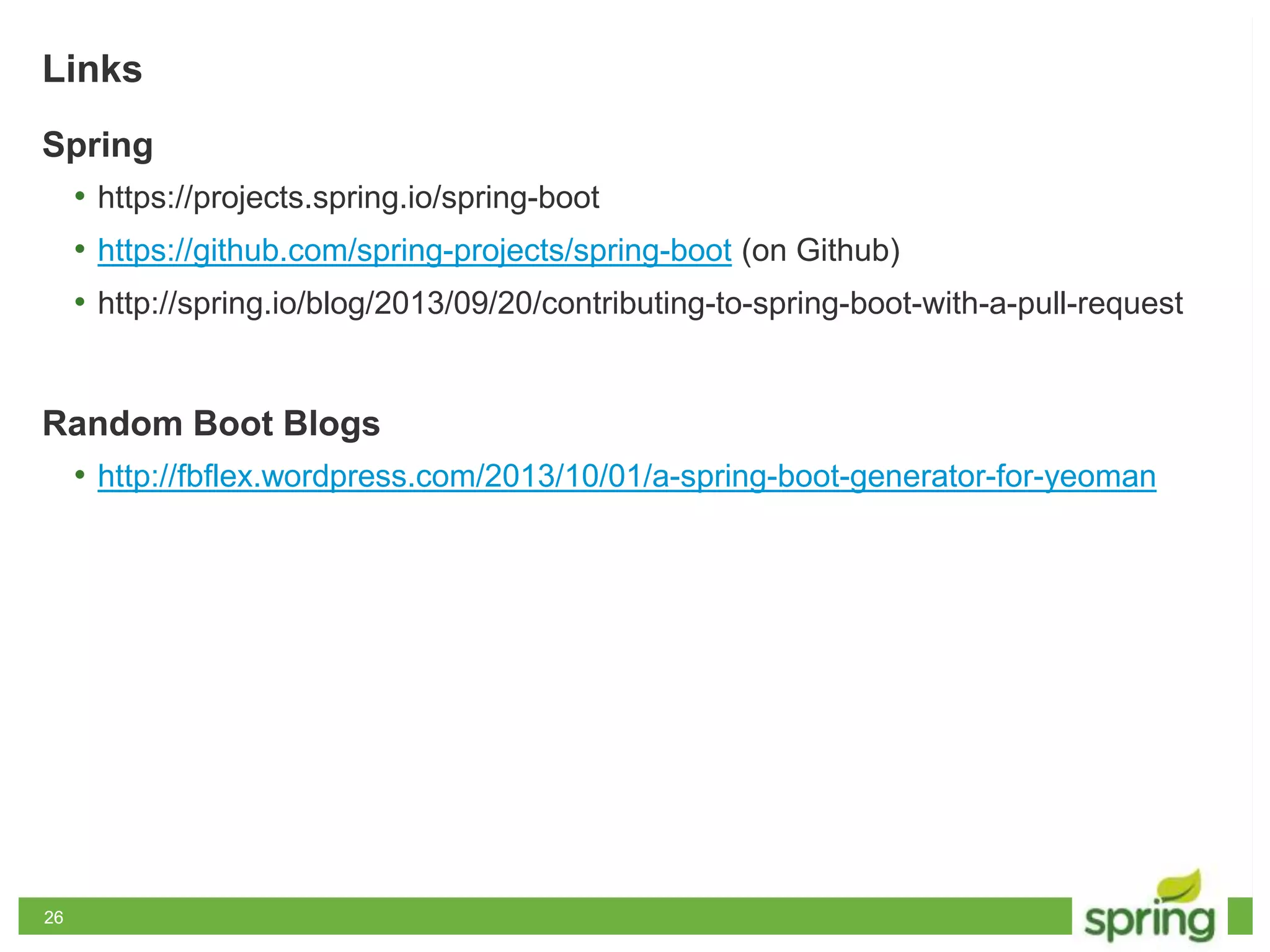 Spring boot | PPT | Free Download