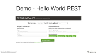<david.schmitz@senacor.com>
Demo - Hello World REST
 