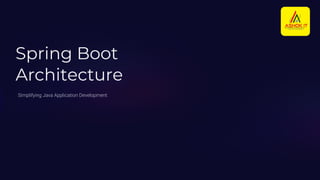 SpriSpring Boot Architecture Explained – Complete Guide for Java ...