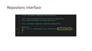 Repository Interface
28
 