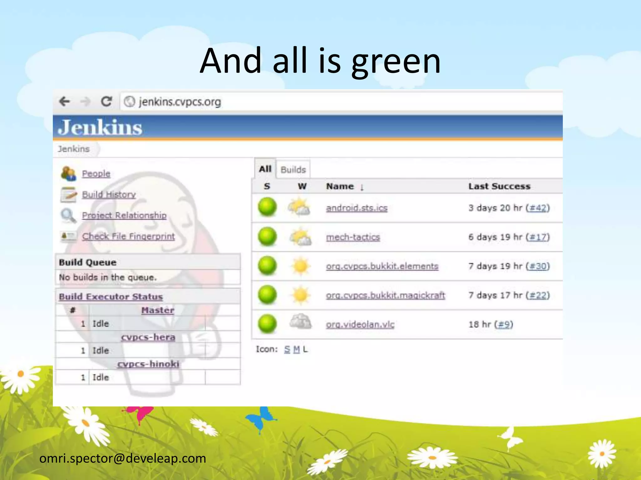 omri.spector@develeap.com
And all is green
 