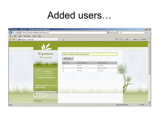 Added users…
 