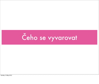 Real/Mock example
...
<beans profile="real-backends">
<mongo:mongo id="mongo" replica-set="${mongodb.replicaSet}">
<mongo:options
connect-timeout="${mongodb.connectTimeout}"
socket-timeout="${mongodb.socketTimeout}"
write-timeout="${mongodb.writeTimeout}"
write-number="${mongodb.writeNumber}"
auto-connect-retry="true"
socket-keep-alive="true"
/>
</mongo:mongo>
</beans>
<beans profile="mocked-backends">
<bean id="mongo" class="com.mongodb.Mongo" factory-bean="fongo" factory-method="getMongo"/>
<bean id="fongo" class="com.foursquare.fongo.Fongo">
<constructor-arg value="gdc"></constructor-arg>
</bean>
</beans>
Tuesday 28 May 13
 