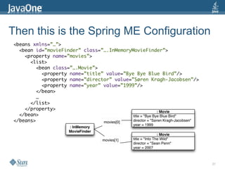 Spring ME JavaOne