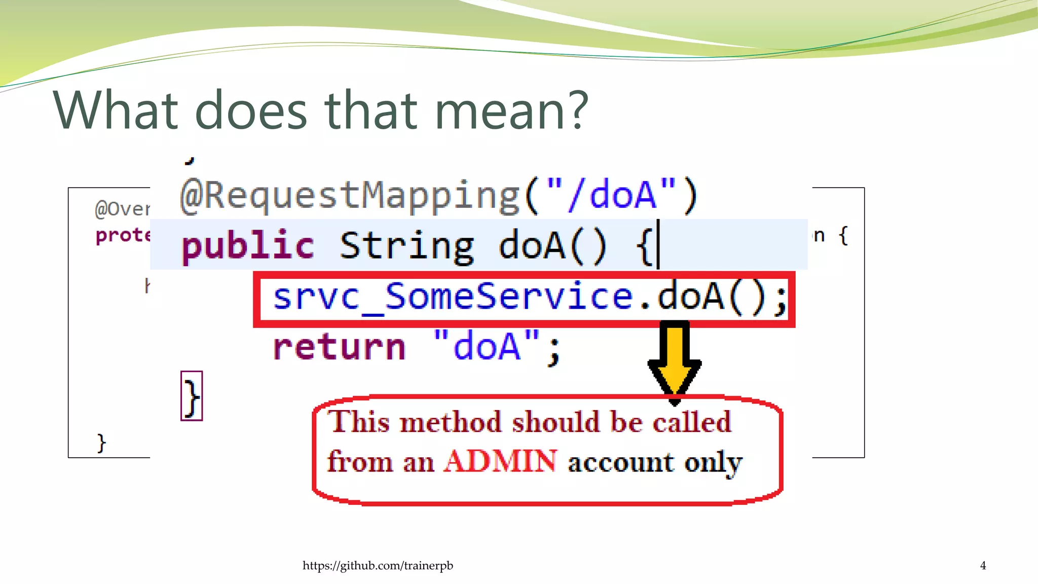 What does that mean?
https://github.com/trainerpb 4
 