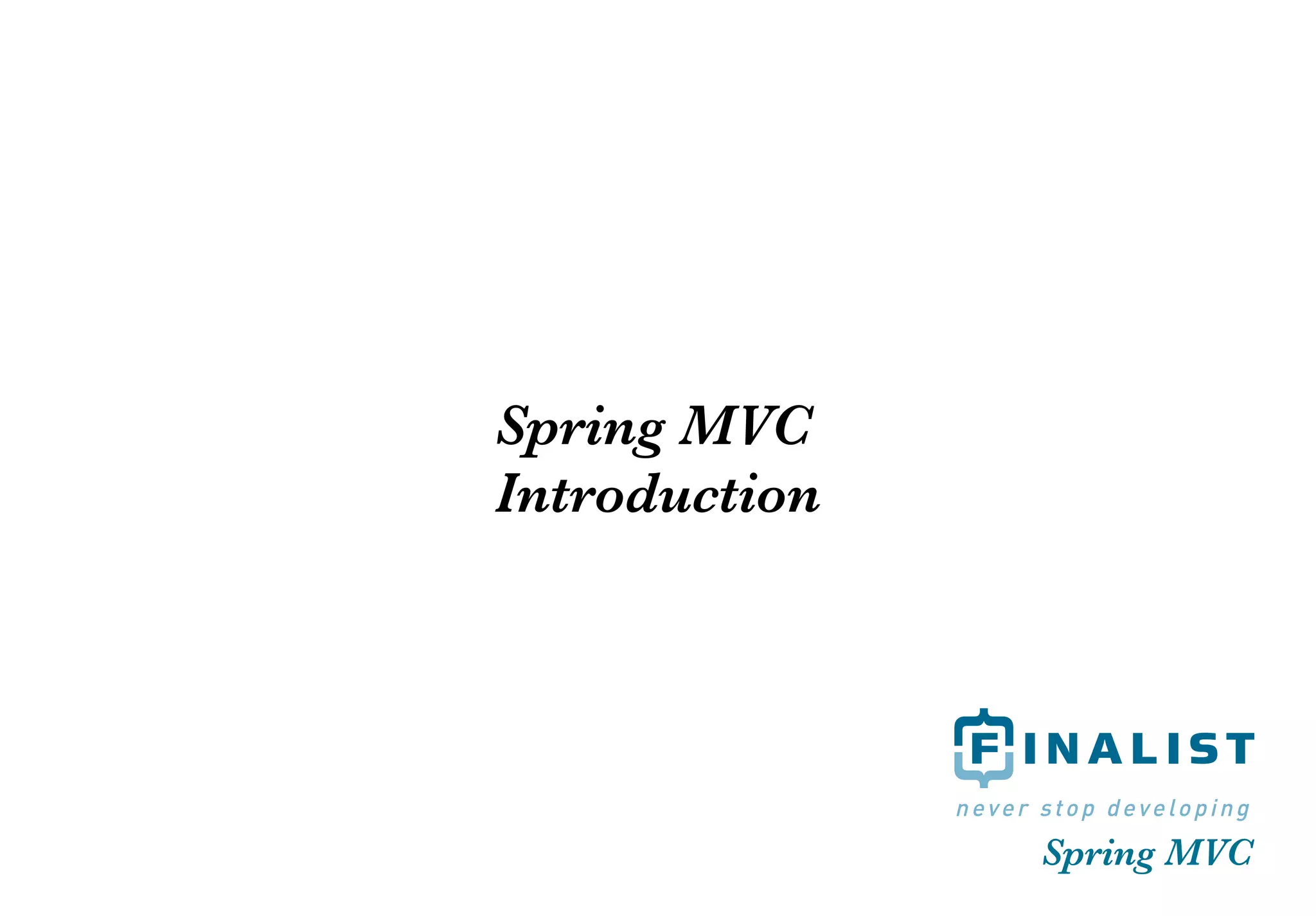 Spring MVC introduction HVA
