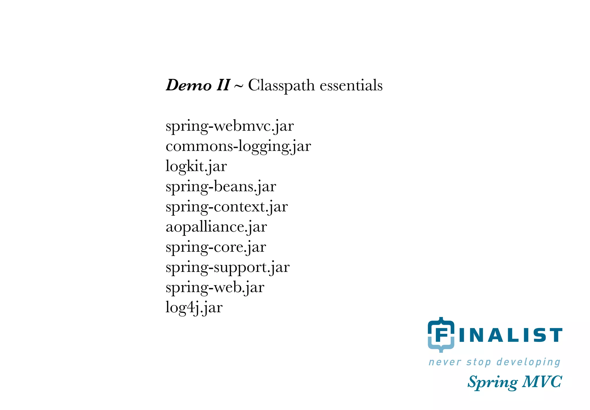 Spring MVC introduction HVA