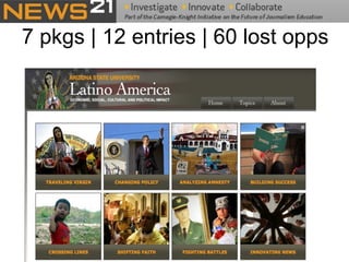 7 pkgs | 12 entries | 60 lost opps  
