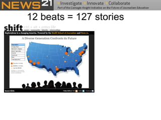 12 beats = 127 stories 