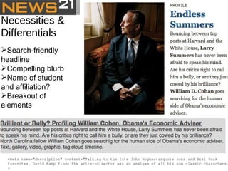 Necessities & Differentials Search-friendly headline Compelling blurb Name of student and affiliation? Breakout of elements <meta name="description" content="Talking to the late John Hughes&rsquo;s sons and Brat Pack favorites, David Kamp finds the writer-director was an amalgam of all his now classic characters." /> 
