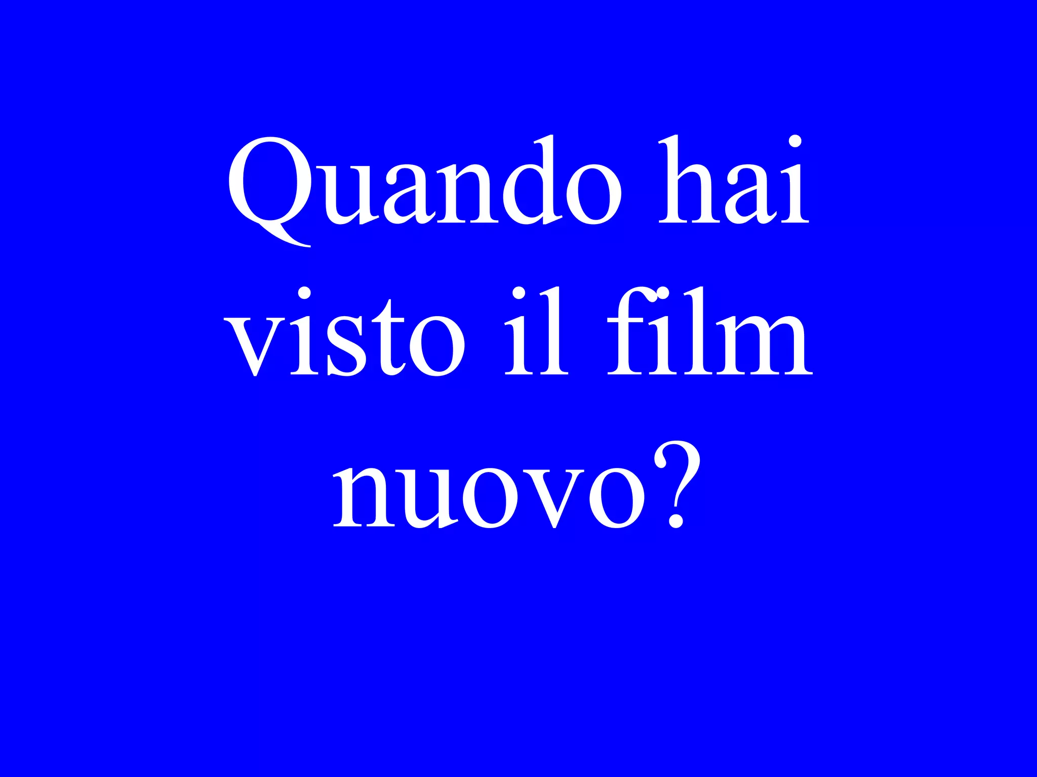 Dove ha
lasciato Gianni
il suo
passaporto?
 