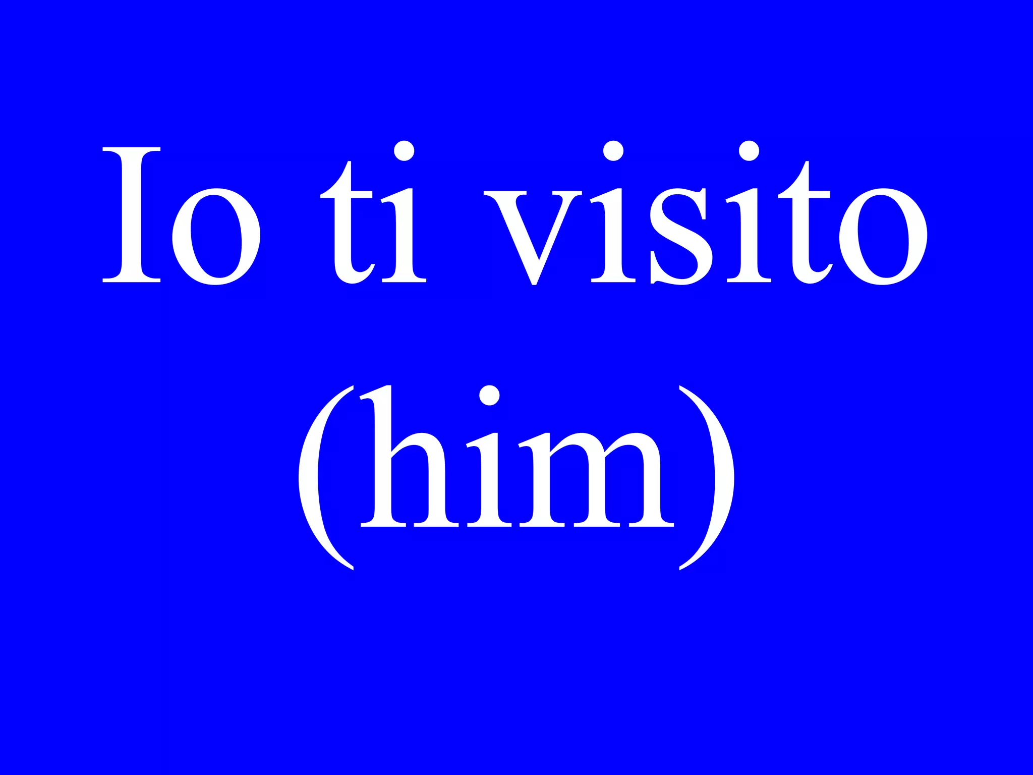 Cosa hai
comprato dal
fornaio?
 