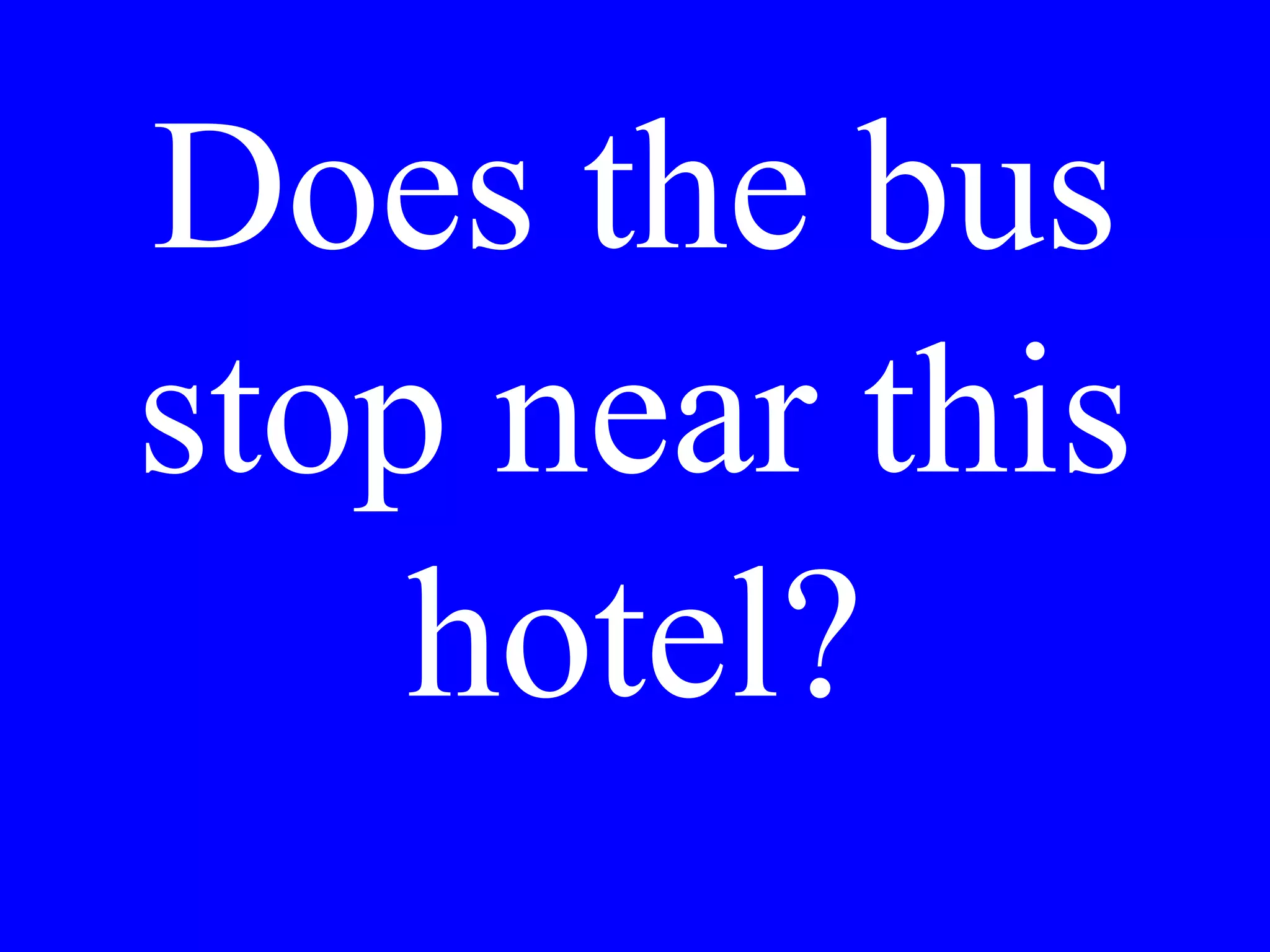 Is breakfast
included?
 