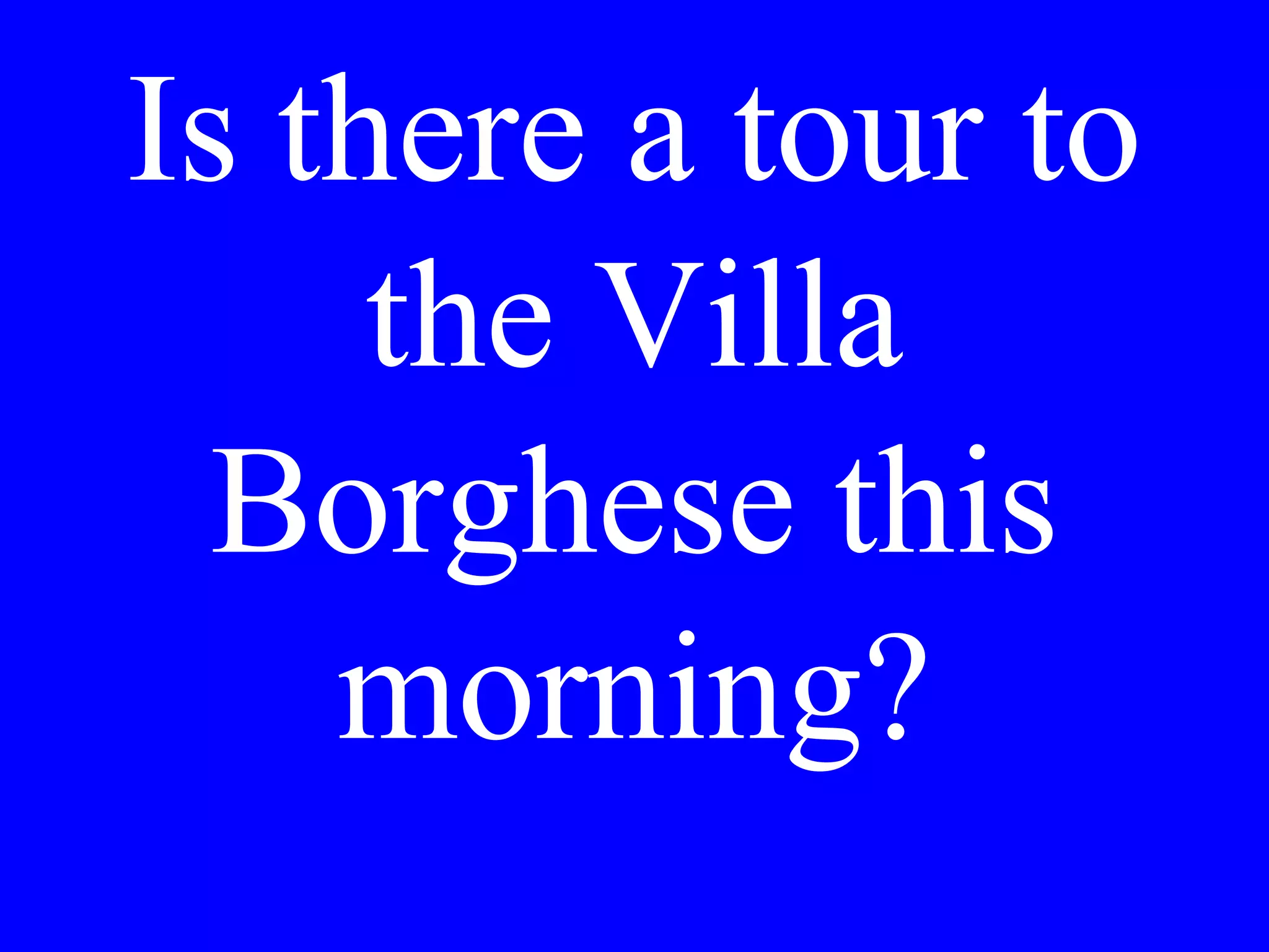 Dov’è
l’uscita?
 