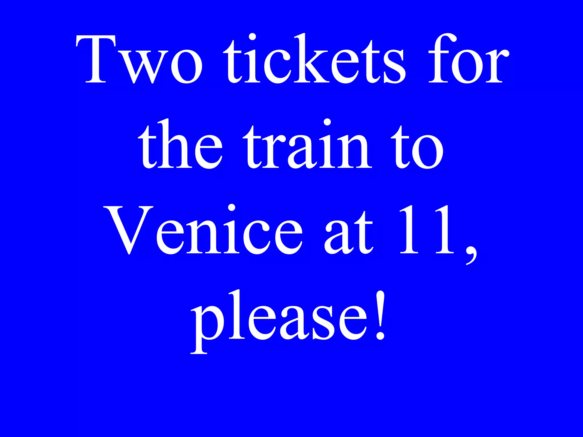 Dove ti sei
perso ieri?
 