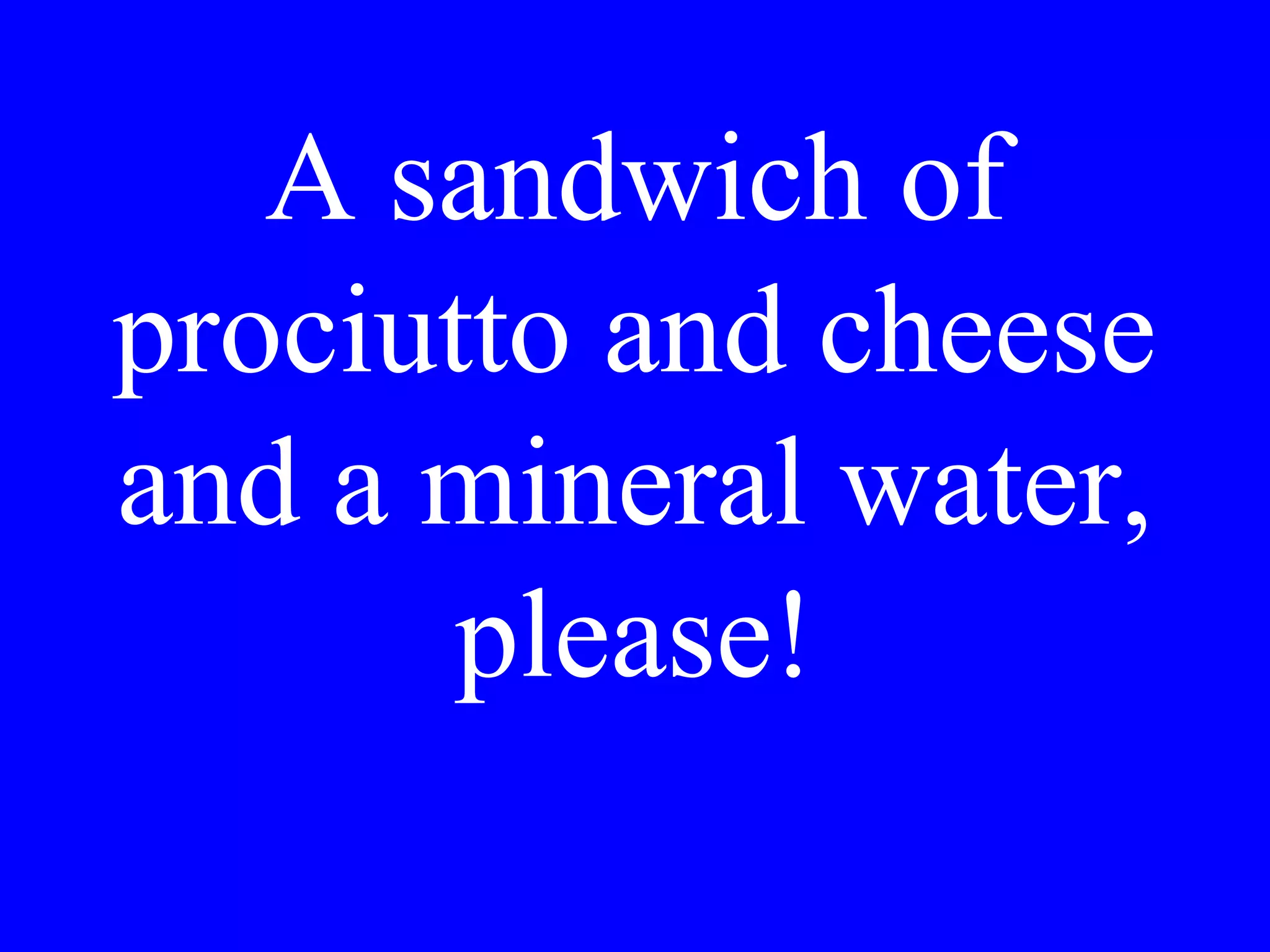 Is breakfast
included?
 