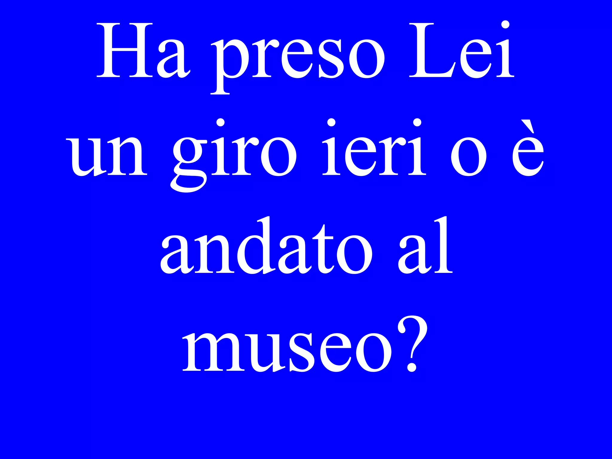 Pleasure to
meet you!
 