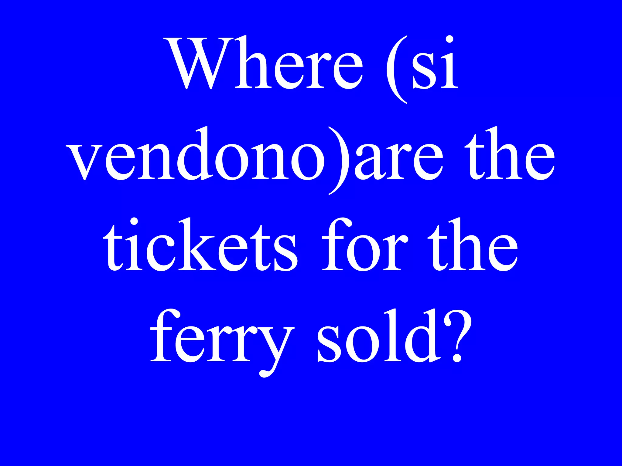 Ho visto
noi…. ……
 