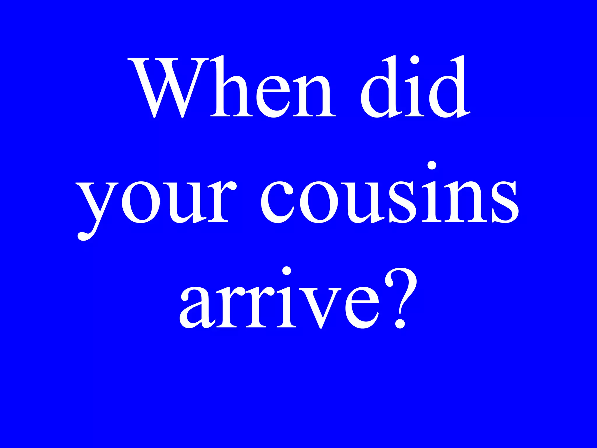 Di che cosa
parlavano Lei e
Gina alla festa di
Maria?
 