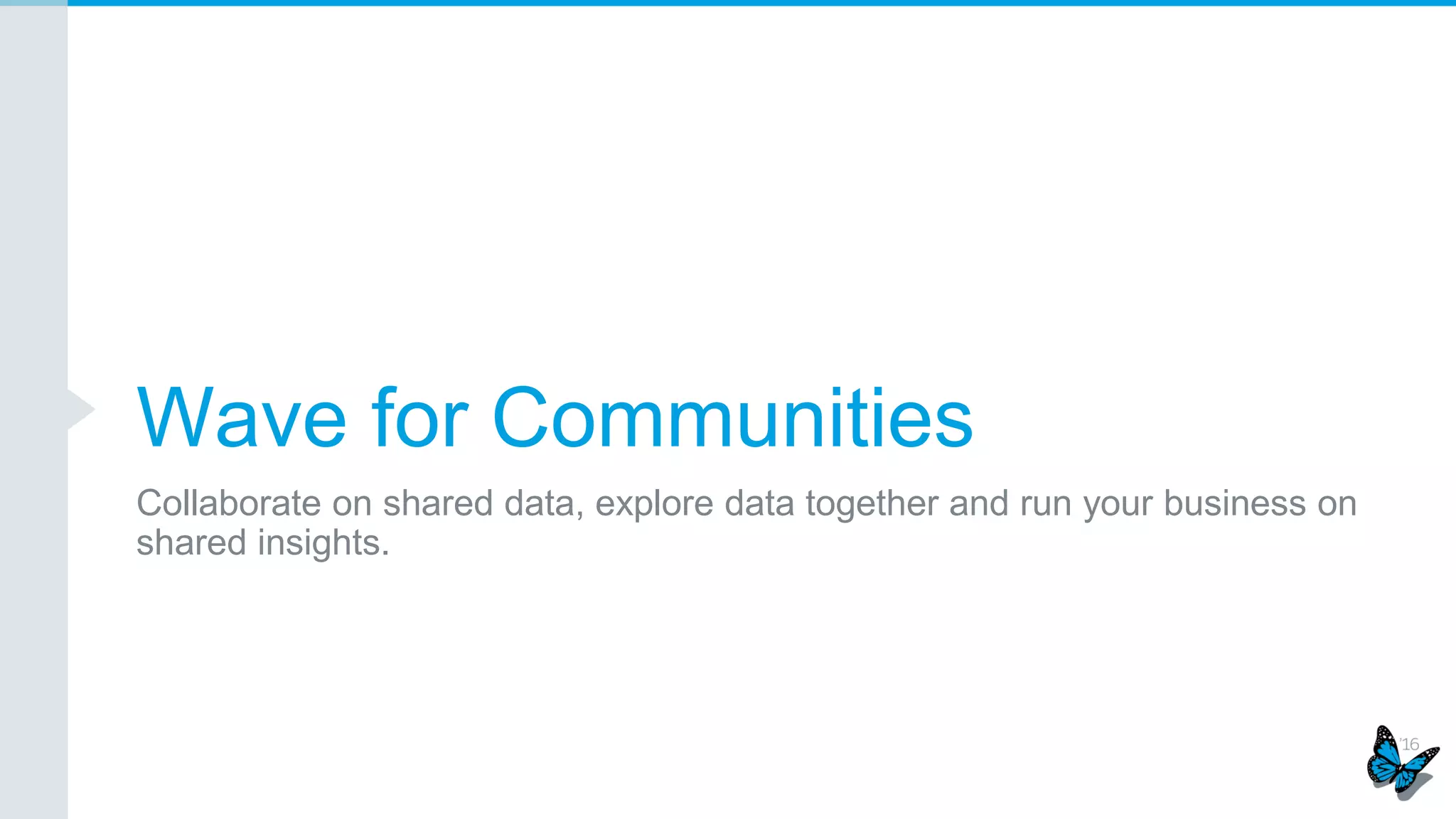 Enhanced Charts – monitor sales team performance on the go!
​Salesforce1 can now display the same beautiful charts that you see in the Lightning Experience and
in Wave Analytics!
Tap on a chart to
select the chart. Tap
on chart segments
to see details.
Tap on gear icon to
switch chart types.
All charts are
displayed in a
single column
on the
dashboard view
page.
Tap on expand icon to
see chart details with
report data.
 