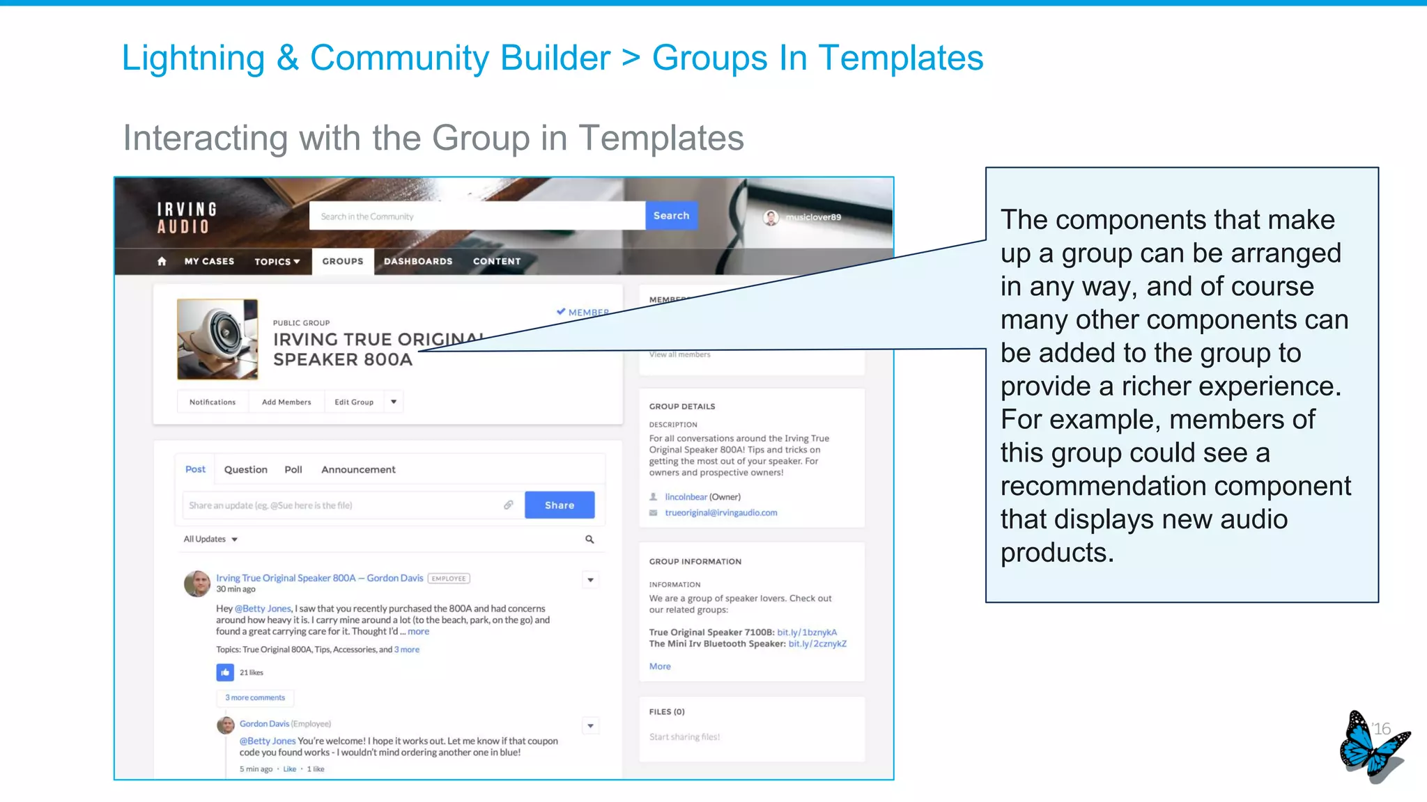Lightning Dashboards in Community
Management & Other Community
Management Enhancements
 
