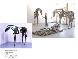 Deborah Butterfield Earth Measure 1997 found welded metal 83 x 120 x 30"  