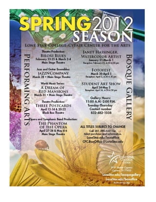 Spring 2012 Programs