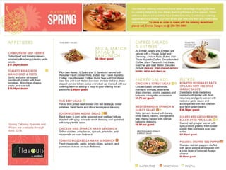 Spring 2014 catering guide