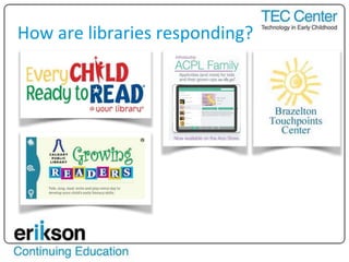 How are libraries responding?
 