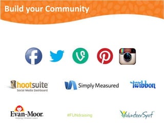 #FUNdraising
Build your Community
 