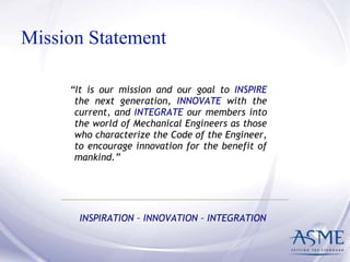 ASME Spring 2015 Kick Off Meeting | PPTX