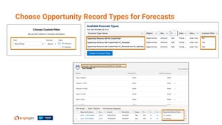 Choose Opportunity Record Types for Forecasts
 
