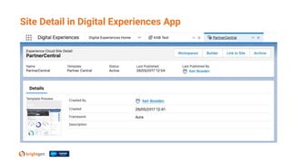 Site Detail in Digital Experiences App
 