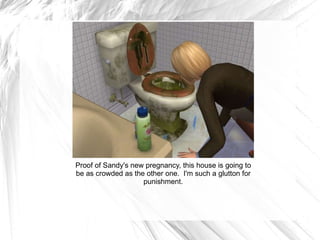 Proof of Sandy's new pregnancy, this house is going to be as crowded as the other one.  I'm such a glutton for punishment. 