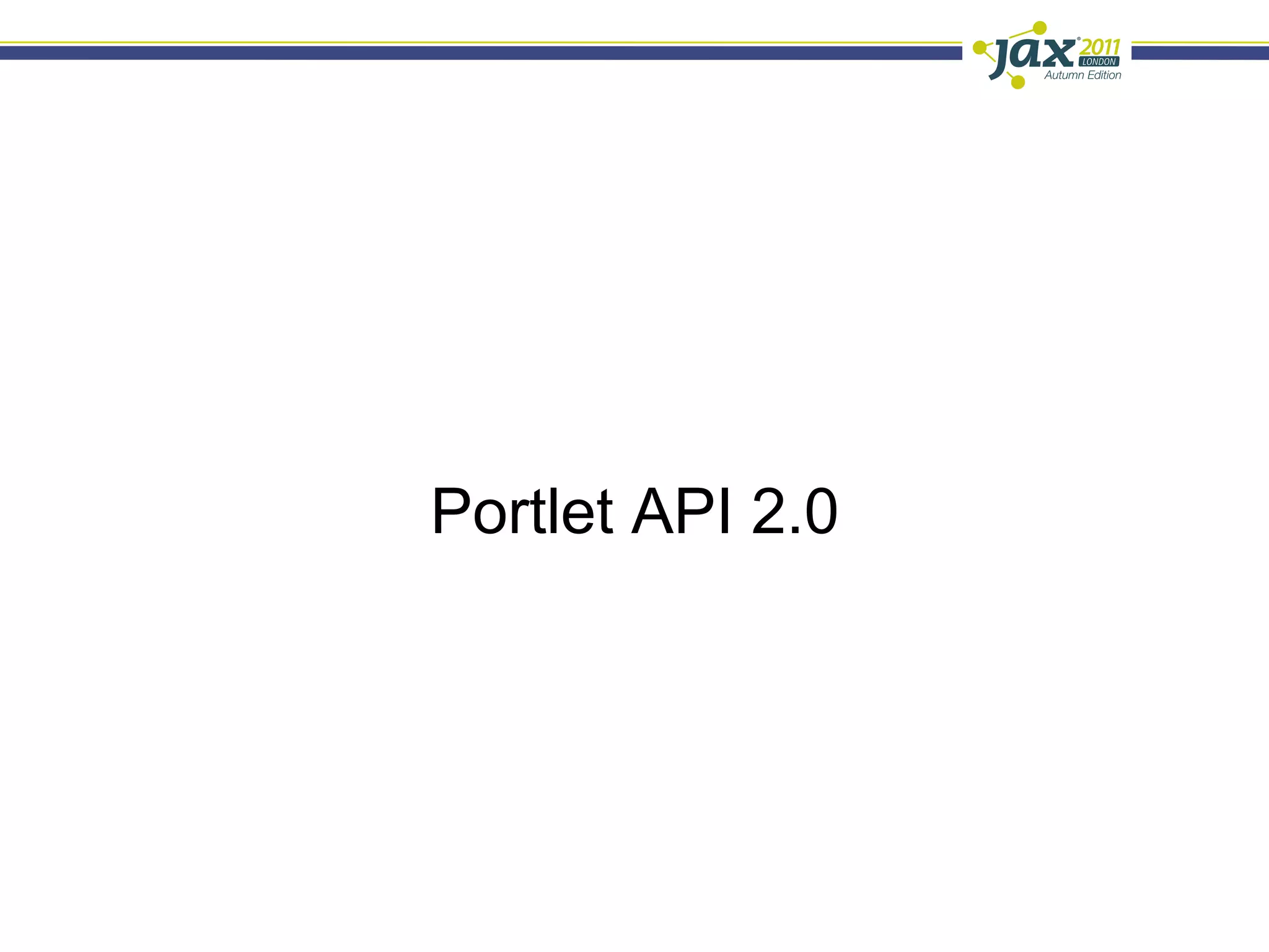 Portlet API 2.0
 