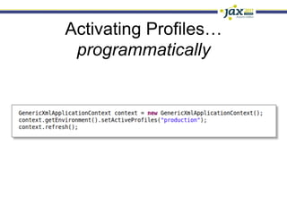 Activating Profiles…
 programmatically
 