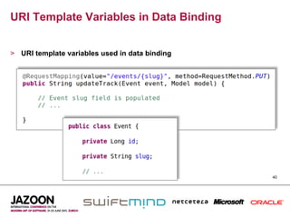 URI Template Variables in Data Binding


>  URI template variables used in data binding




                                                 40
 