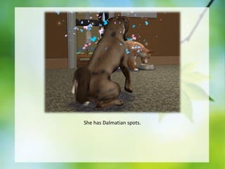 She has Dalmatian spots.

 