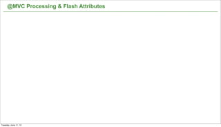 23
@MVC Processing & Flash Attributes
Tuesday, June 11, 13
 
