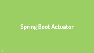 Spring Boot Actuator
37
 