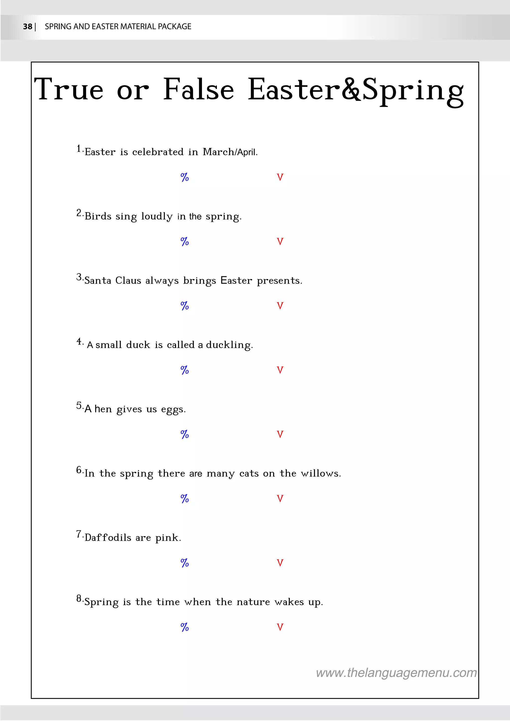 38 |  SPRING AND EASTER MATERIAL PACKAGE




                                                   /April




                                    i   the




                                               E




               As                          a




              Ah




                                        are
 