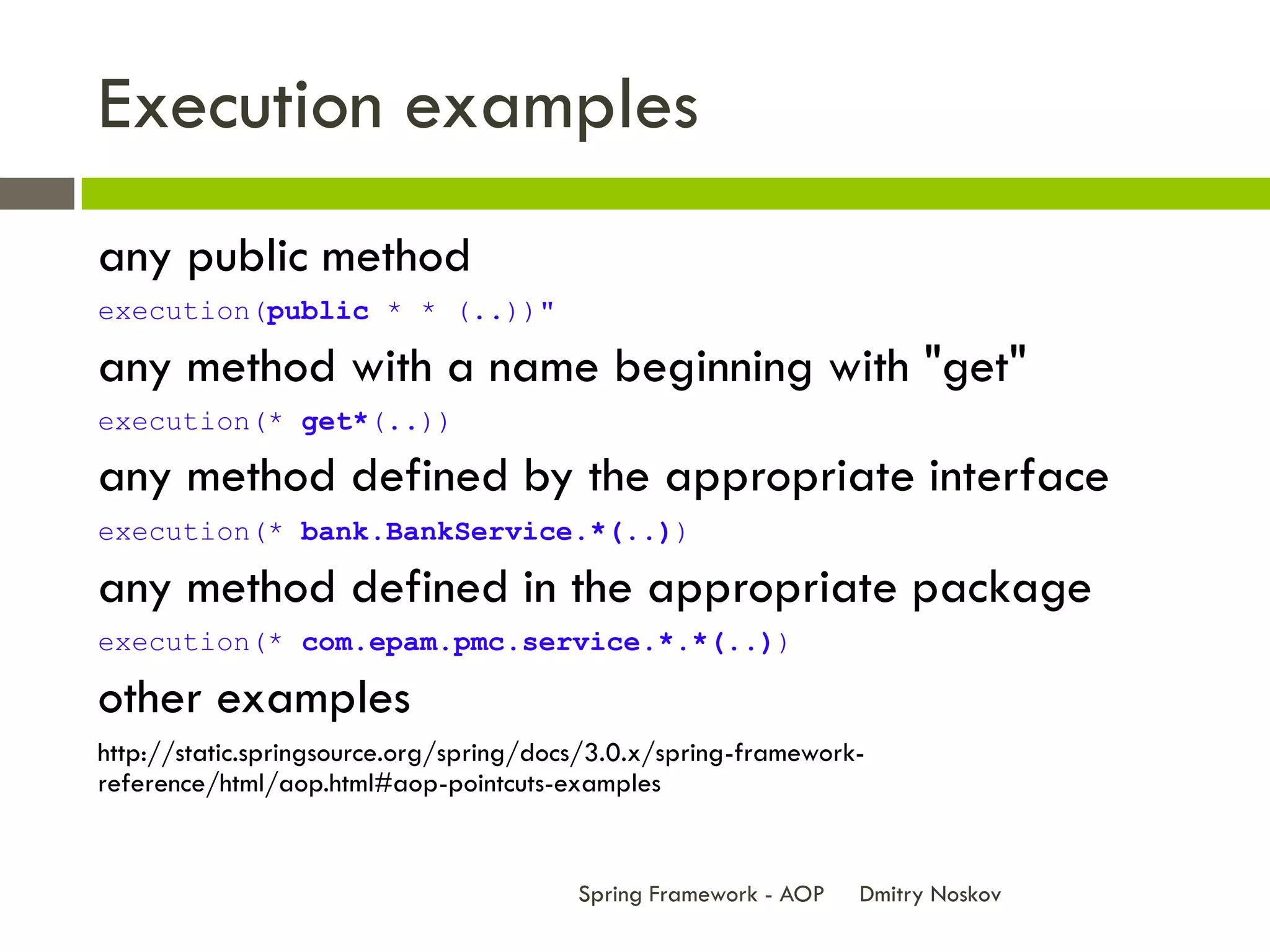 Spring Framework - AOP | PPT