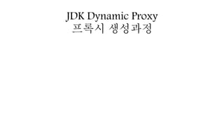 JDK Dynamic Proxy
프록시 생성과정
 
