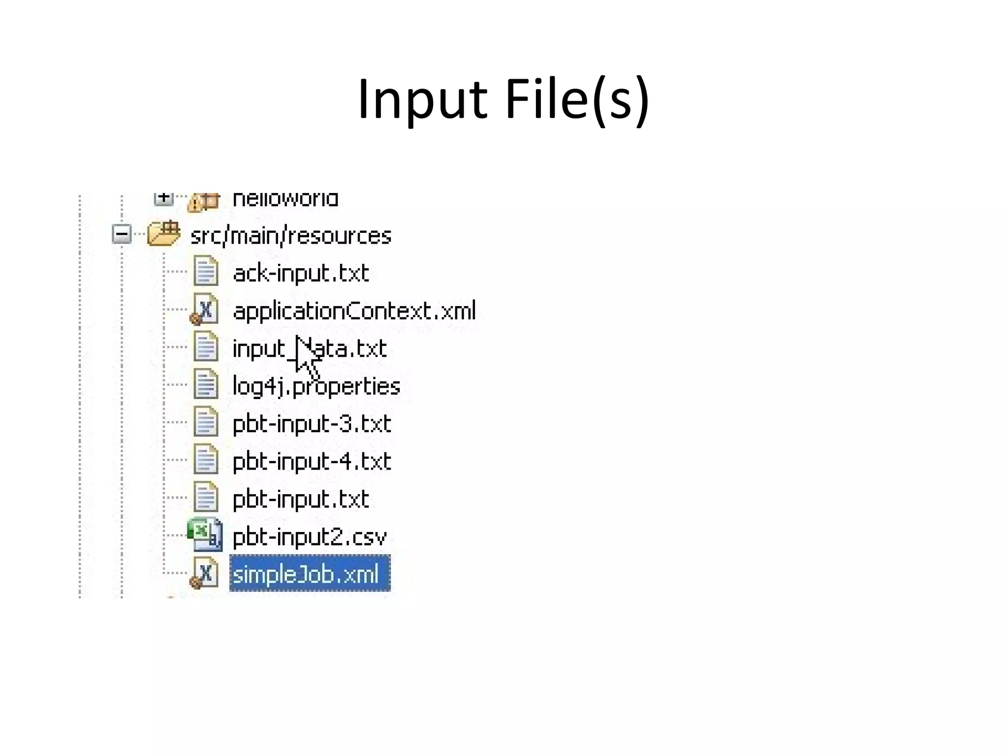 Input File(s)
 